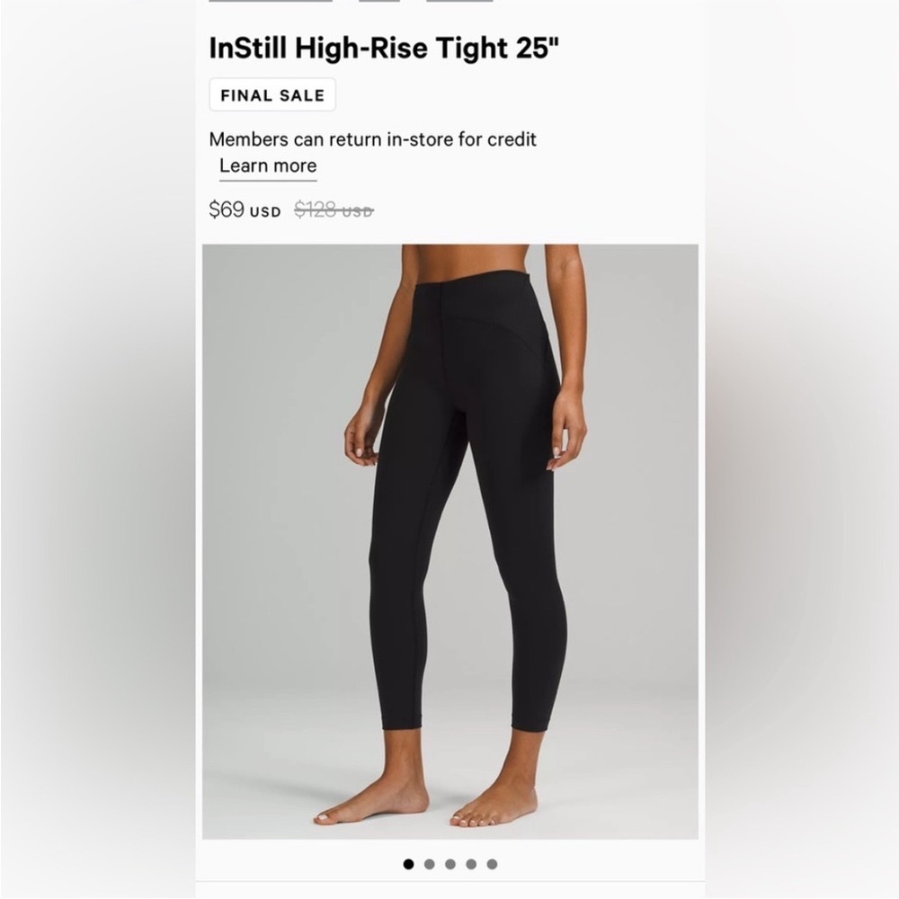 Lululemon InStill High-Rise 25” Tight